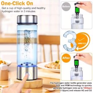 Portable Hydrogen Water Bottle Generator